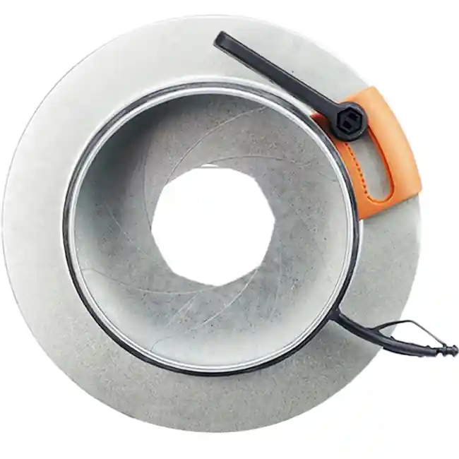 Clapet d‘iris 250 mm - inox 316L - IRIS250