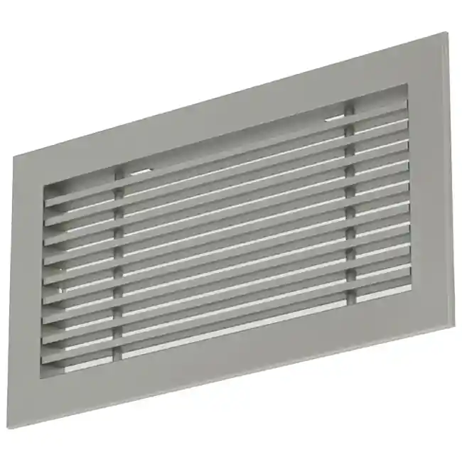 Grille à barreaux en aluminium - avec ressorts de friction - 400x150 mm - Aluminium anodisé