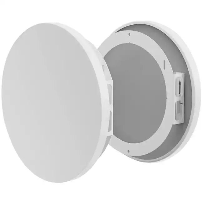 Grille de trop-plein avec atténuation sonore - 125 mm - RAL 9003