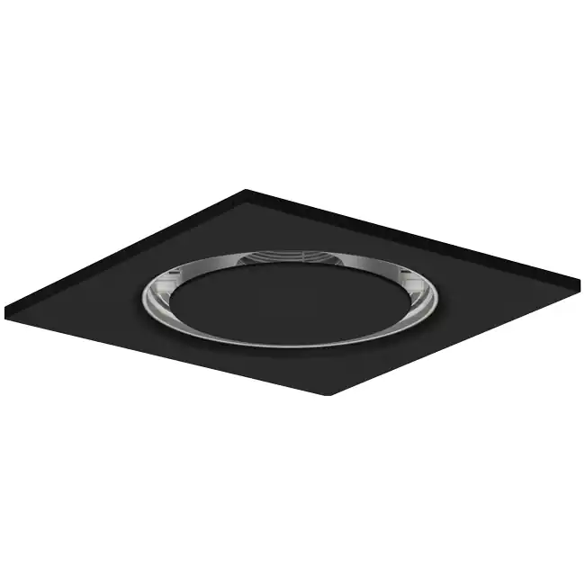 Diffuseur plafonnier rond en acier pour soufflage et extraction 595x595 mm - 200 mm - RAL 9005
