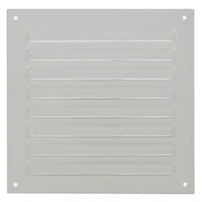 Grille extérieure carrée 200x200 mm aluminium - RAL9010