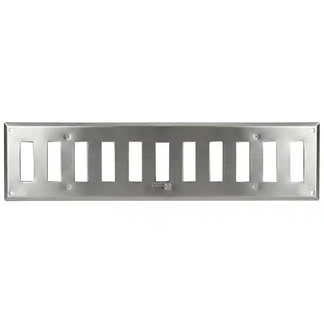 Wandrooster verstelbaar 500x150mm metaal - Ongecoat