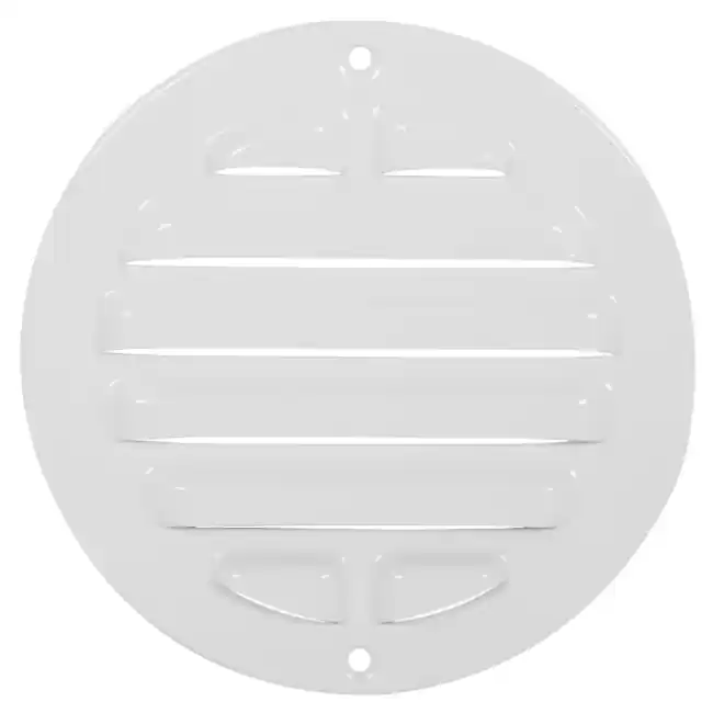 Grille extérieure ronde 200 mm aluminium - RAL9016