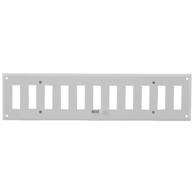 Grille murale réglable 500x150 mm métal - RAL 9016