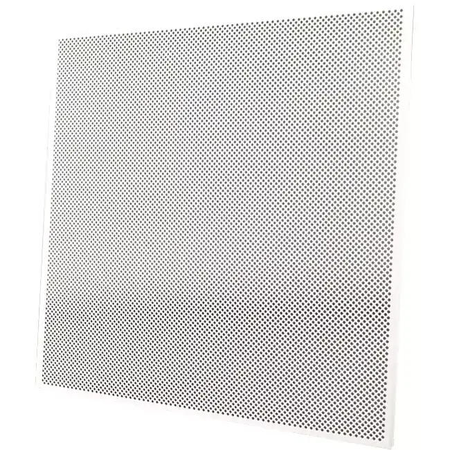 Dalle de plafond perforée 600 x 600 mm à insérer dans les plafonds suspendus - RAL9016