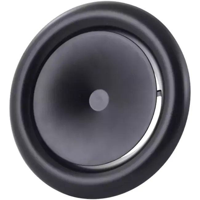 Soupape de ventilation 200 mm métal - S-DVS200 RAL9005 30% brillant