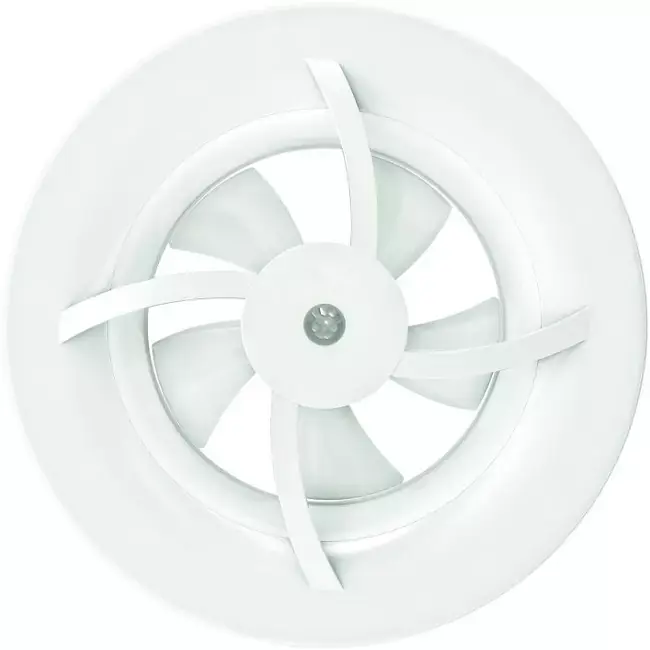 Ventilateur de salle de bains Solara avec radiateur - diamètre 100 mm - blanc mat