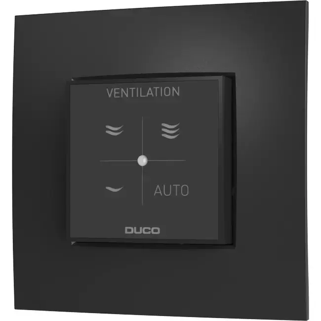 Capteur d‘humidité Duco avec contrôle RF/câblé noir