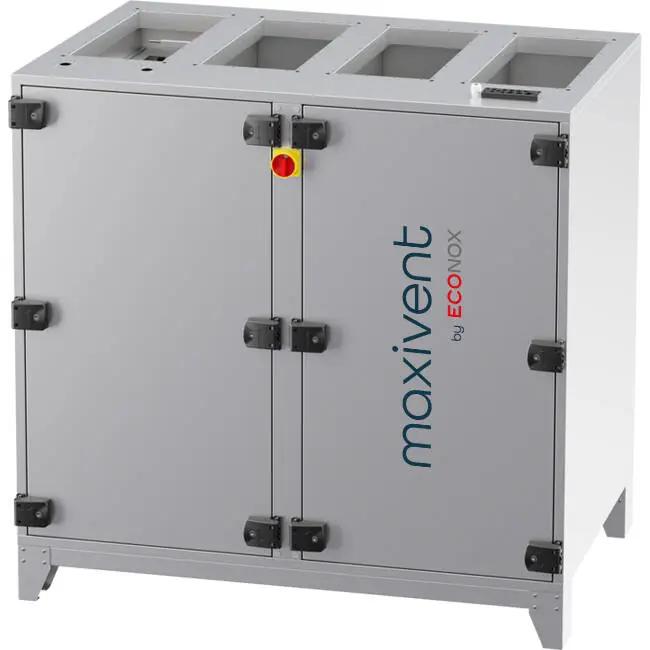 Centrale de traitement d‘air Maxivent WTW avec échangeur à contre-courant 880 m³/h vertical droit - PHE 700 V OOJL