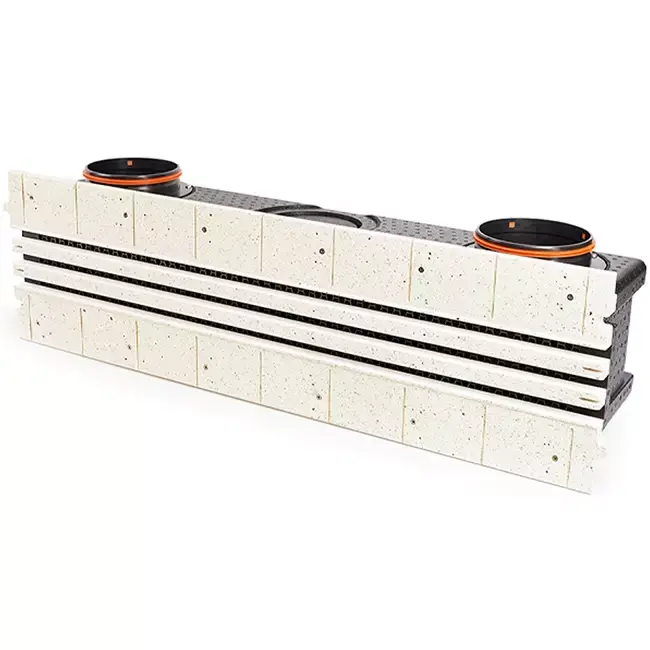 Grille Ergovent sans cadre 1000 mm avec diamètre de raccordement 150 mm - climatisation - 3 fentes