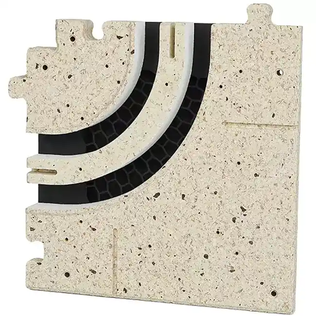 Pièce d‘angle incurvée Ergovent pour diffuseurs à fentes modulaires à 2 fentes