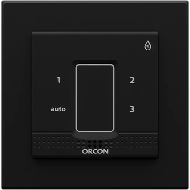 Capuchon noir pour le capteur de contrôle d‘humidité Orcon encastré 15RF