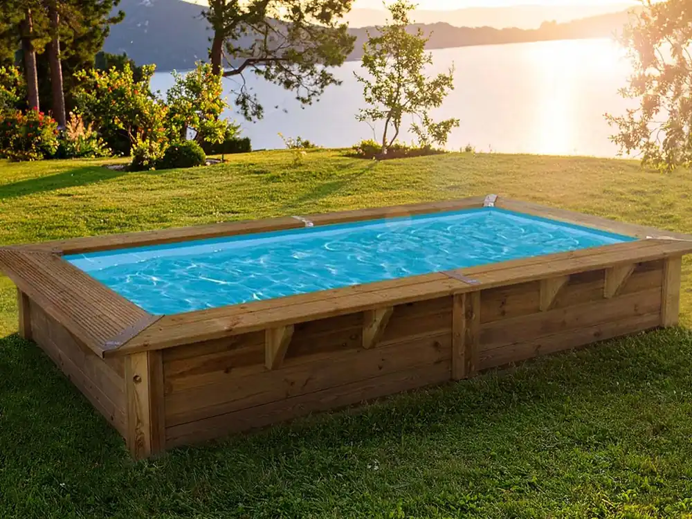 Piscine bois Sunwater 200 x 350 All In One Ubbink