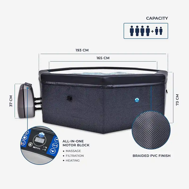 Net Spa Octopus sans mobilier 4/6 places