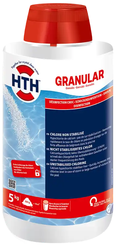 Granular Chlore non stabilisé- 5kg-10kg – Hth
