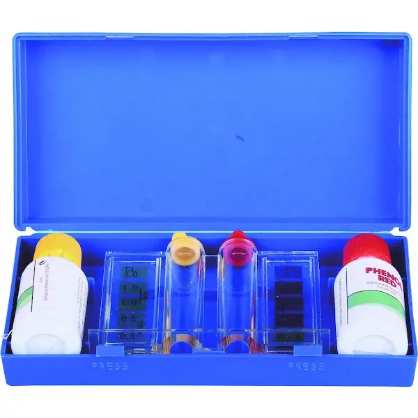 Trousse d’analyse liquide pour le chlore et pH Flowdians