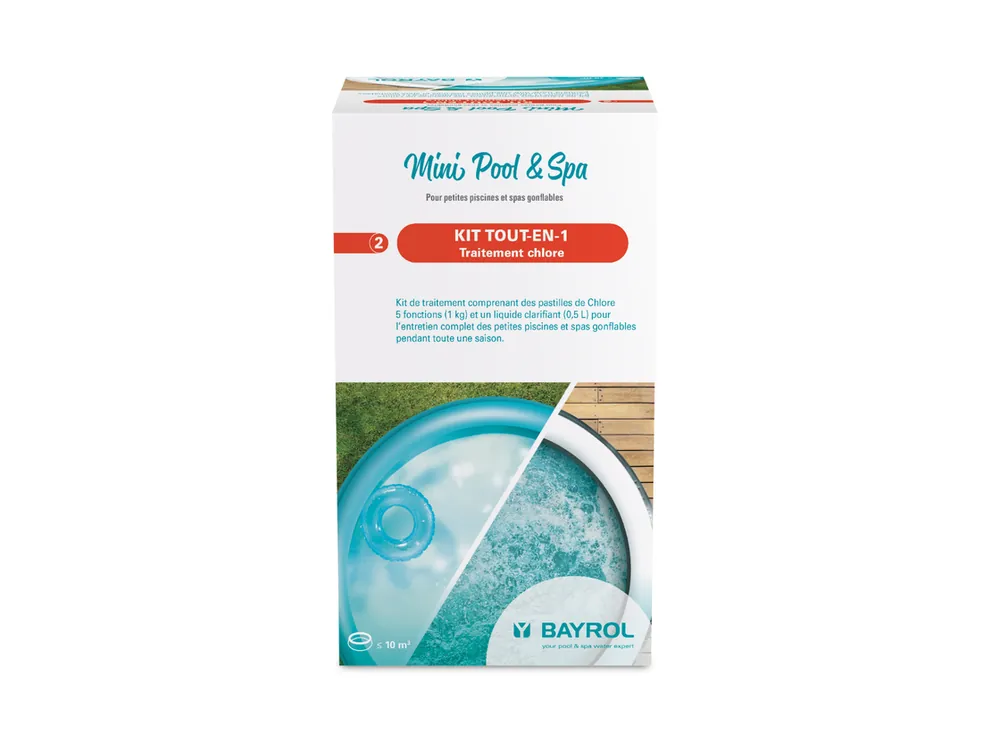 Kit Tout en 1 Chlore Mini Pool et Spa 1,5kg Bayrol