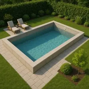 Piscine en Kit BETON PREMIUM rectangulaire
