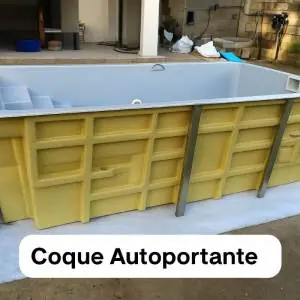 Piscine coque hors sol ou autoportante