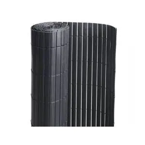 Canisse PVC double face couleur Noir