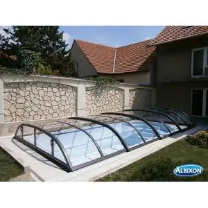 Abri piscine bas DALLAS CLEAR