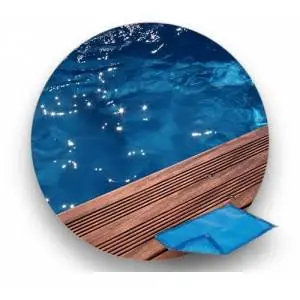 Bâche à bulle piscine bois - Ubbink - Exclusif
