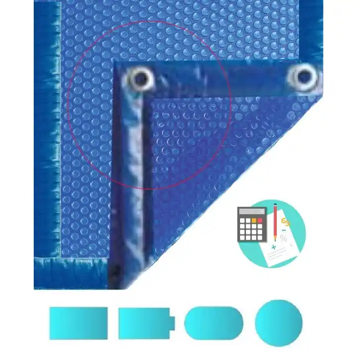 Bâche à bulle luxe 4 cotés standard 400µ bleu/bleu