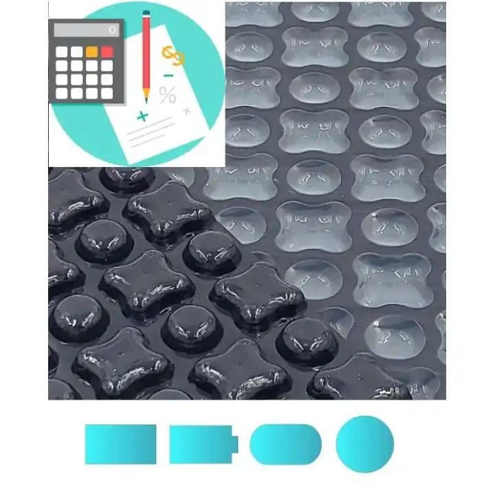 Bâche à bulle luxe 4 cotés 500 µ OXO CARE noir