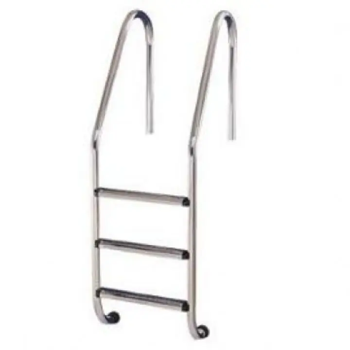 Echelle inox standard 3 marches + marches plastiques