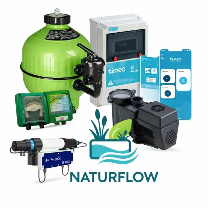 Kt Filtration + traitement pour piscine naturelle de 55 m3