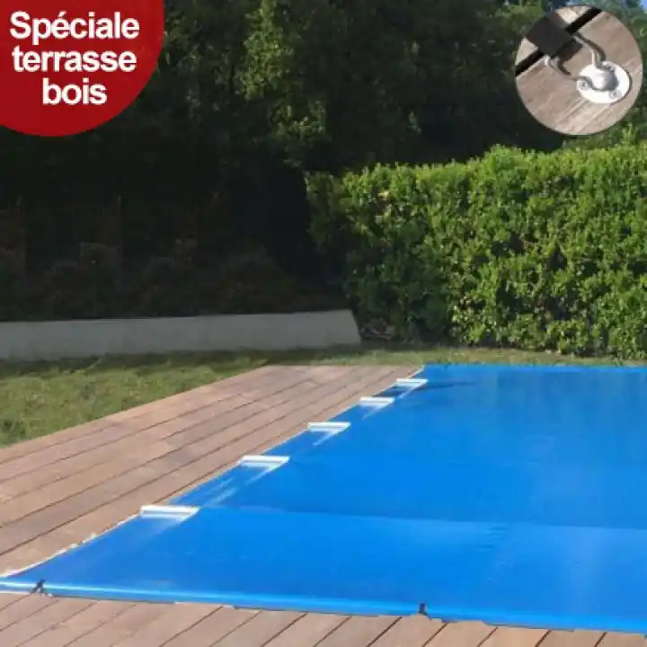 Bâche à barres NeoCover BOIS spécial terrasse en bois