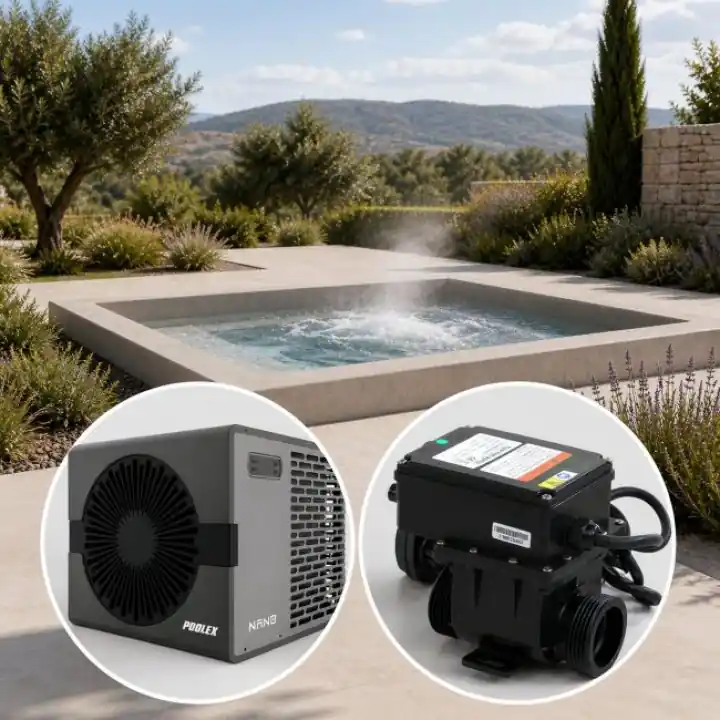 Pack chauffage spa 3 k W pompe à chaleur + réchauffeur électrique