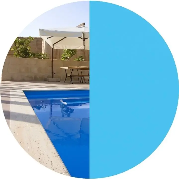 Liner piscine 75/100ème Bleu France / Bleu Adriatique
