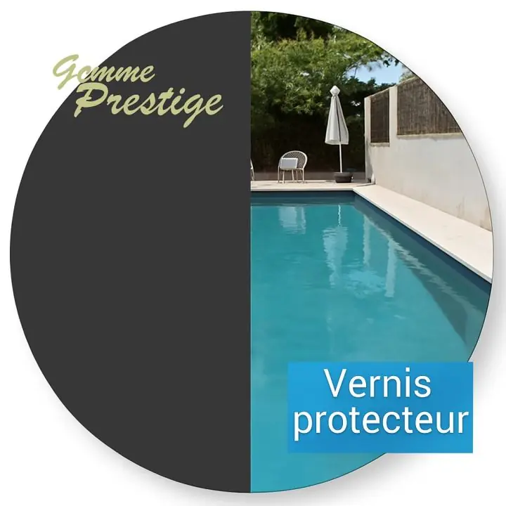 Liner piscine 75/100ème VERNIS Gris Anthracite - 2010