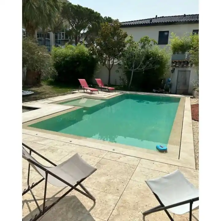 Dalle en Travertin BEIGE 1er choix CLASSIC