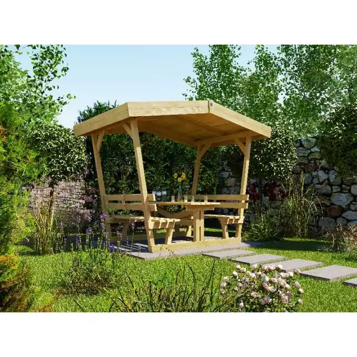 Tonnelle avec bancs 662 Weka