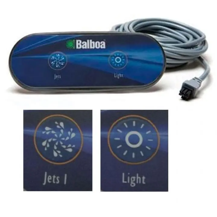 Clavier de commande auxiliaire Balboa AX20 (Jets1 et Light)