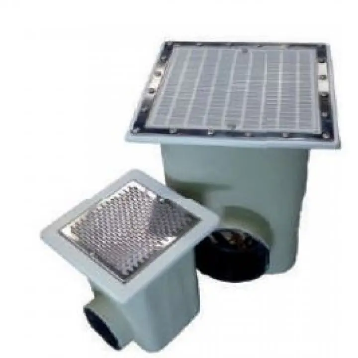 Bondes de fond NORM grille INOX Piscine Liner Ø 75 mm