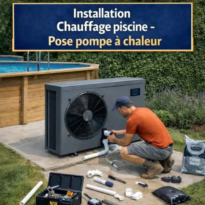 Installation pompe à chaleur piscine - 34 - Montpellier